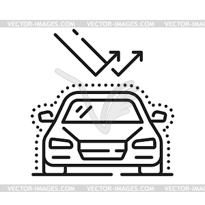Car polish and wash buffing outline icon - vector EPS clipart