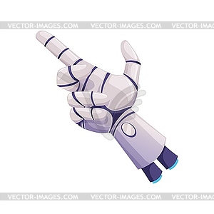 Future artificial technology robot cyborg hand - vector image