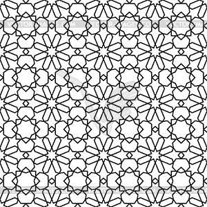 Mashrabiya arabesque arabic seamless pattern - vector image
