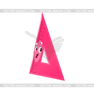 Pink Ruler Clip Art - Pink Ruler Vector Image