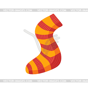 Letter S font autumn ABC alphabet socks shape - vector image