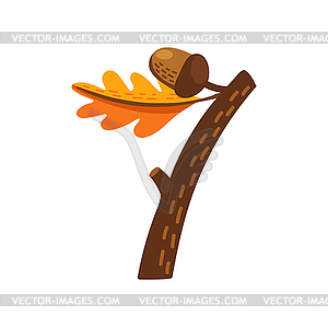 Seven digit number autumn Thanksgiving day font - vector image