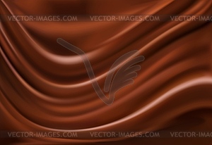 Brown chocolate wave background, texture - vector clipart