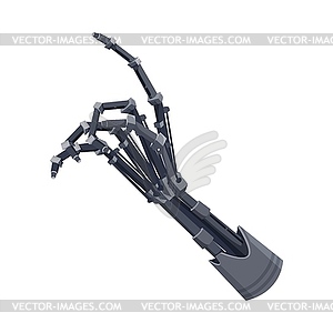 Cyborg hand robot droid mechanical prosthesis - vector clipart