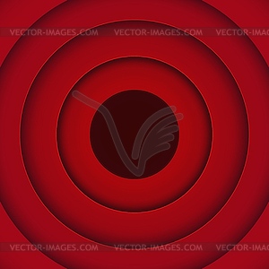 End screen, movie cinema film circle background - vector clip art