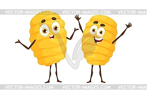 Cartoon gnocchi Italian pasta cute character - vector clipart