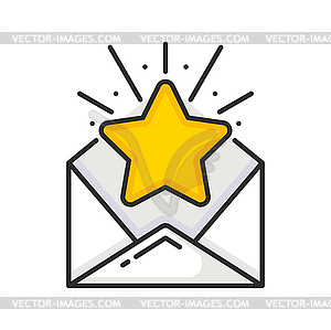 Bonus envelope icon, loyalty reward, prize, gift - vector clipart / vector image