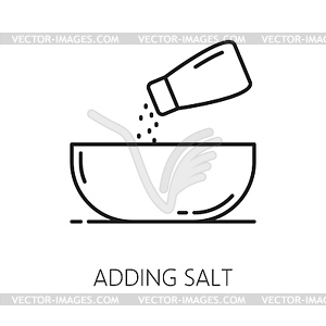 Ингредиент для выпечки, добавляющий соль в хлебобулочные изделия - изображение в формате EPS