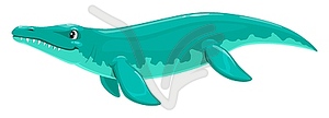 Kronosaurus dinosaur funny cartoon character - vector clip art