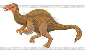 Динозавр Дейнохейрус милый мультяшный персонаж - векторная графика