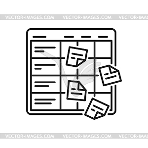 Planning icon. Project, goal, sign - royalty-free vector image