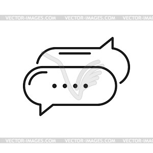 Dialogue bubble balloon speech box - vector clipart