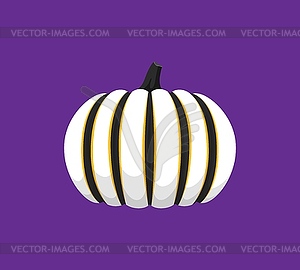 Cartoon pumpkin with Halloween holiday ornament - stock vector clipart