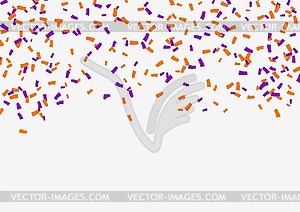 Halloween holiday confetti, background - vector clipart