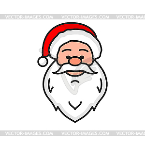 Санта-Клаус предстает новогодним и рождественским персонажем - векторный графический клипарт
