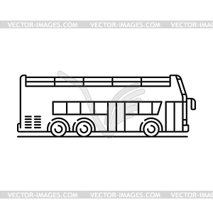 Sightseeing passenger bus, transport for tourists - vector clipart