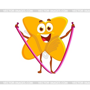 Cartoon funny multiplication sign character - vector image
