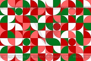 Christmas modern Scandinavian geometric pattern - vector clipart