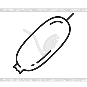 Briar berry rosehip isolate rose haw hep line icon - vector EPS clipart