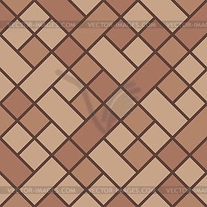 Brown Flanders weave pavement top view pattern - vector image