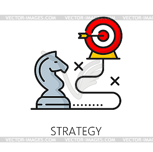 Значок стратегии SEM для поискового маркетинга - изображение в векторном виде