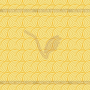 Asian ramen noodle seamless pattern background - vector clipart