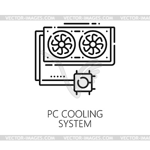 Electronics hardware, computer software line icon - vector clipart