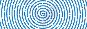 Finger print code banner or fingerprint pattern - vector image