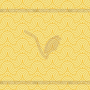 Asian yellow ramen noodle pasta seamless pattern - royalty-free vector image