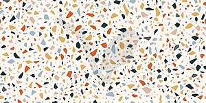 Цветной терраццо-мрамор, каменный пол или керамическая плитка - векторизованное изображение