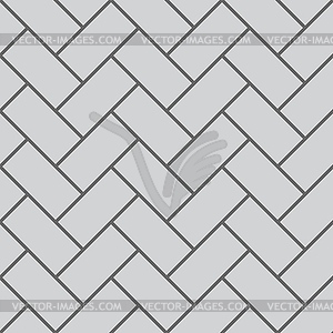 Classic herring bone cobblestone pattern tile - vector image