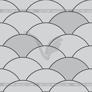 Grey paving pattern with ginko leaf shape tile - vector clip art