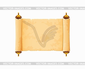 Рамка для аркадной игры, древнеегипетский свиток папируса - клипарт в векторном виде