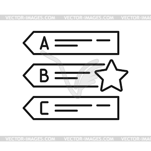 Planning icon, project, goal, management, schedule - vector clipart