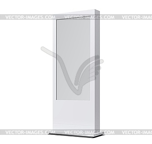 Retail advertise information outdoor stand display - vector clip art