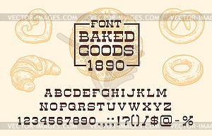 Western font, rodeo type, Texas Wild West typeface - vector image