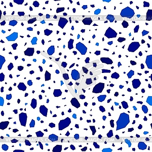 Blue terrazzo marble pattern - vector clip art