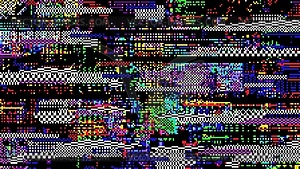 Retro pixel glitch background, abstract distortion - vector image