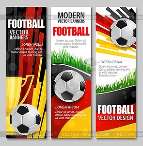 Баннеры Чемпионата Европы по футболу 2024 футбольные открытки - векторный клипарт EPS