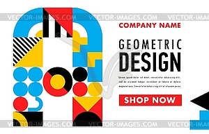 Abstract geometric modern business creative poster - vector image