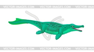 Metriorhynchus prehistoric dinosaur character - vector clip art