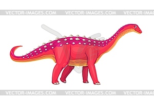 Aegyptosaurus prehistoric dinosaur, sauropod dino - vector image