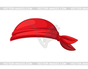 Pirate and corsair sailor bandana, carnival hat - vector clipart