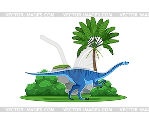 Lufengosaurus prehistoric cartoon dinosaur - vector image