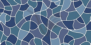 Rounded plump mosaic stone tile floor pattern - vector clipart / vector image