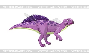 Cartoon psittacosaurus dinosaur animal character - vector clip art