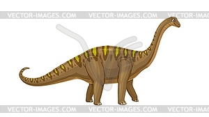 VCetiosaurus prehistoric dinosaur, dino side view - vector clipart