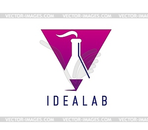 Значок Idea lab, студия креативного дизайна, инновации - стоковый клипарт