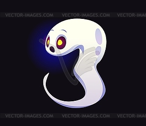 Number three halloween ghosts horror evil type - vector clip art