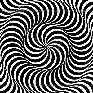 Psychedelic swirl spiral pattern, hypnosis effect - vector image